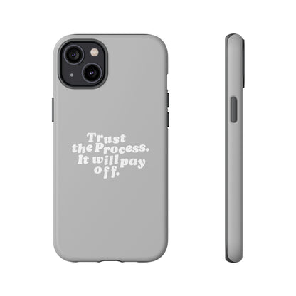 Trust harder Hard Case Grau iPhone