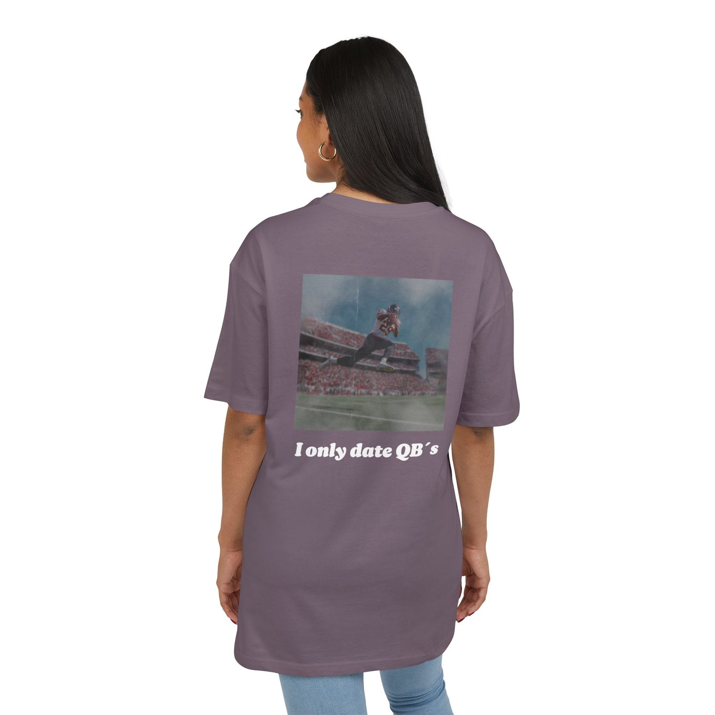 Unisex Heavy Oversize TEE I ONLY DATE QB`S