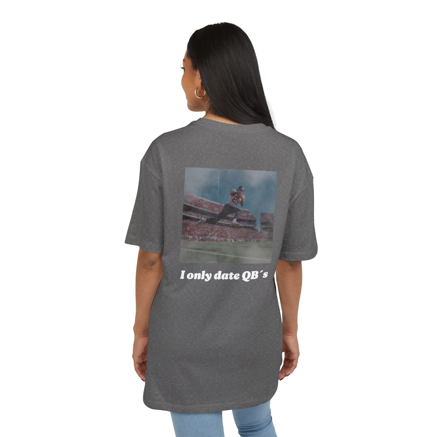 Unisex Heavy Oversize TEE I ONLY DATE QB`S