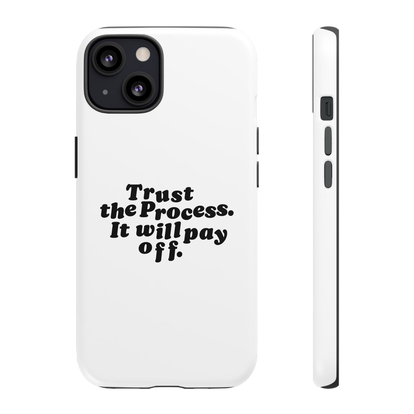 Trust harder Hard Case Weiß iPhone