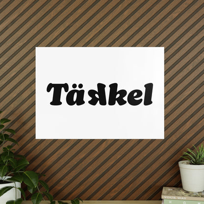 TÄKKEL Poster – Bold Football Statement Design