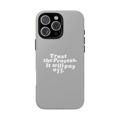 Trust harder Hard Case Grau iPhone