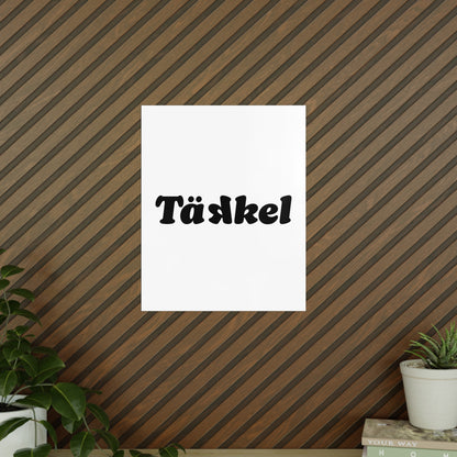 TÄKKEL Poster – Bold Football Statement Design