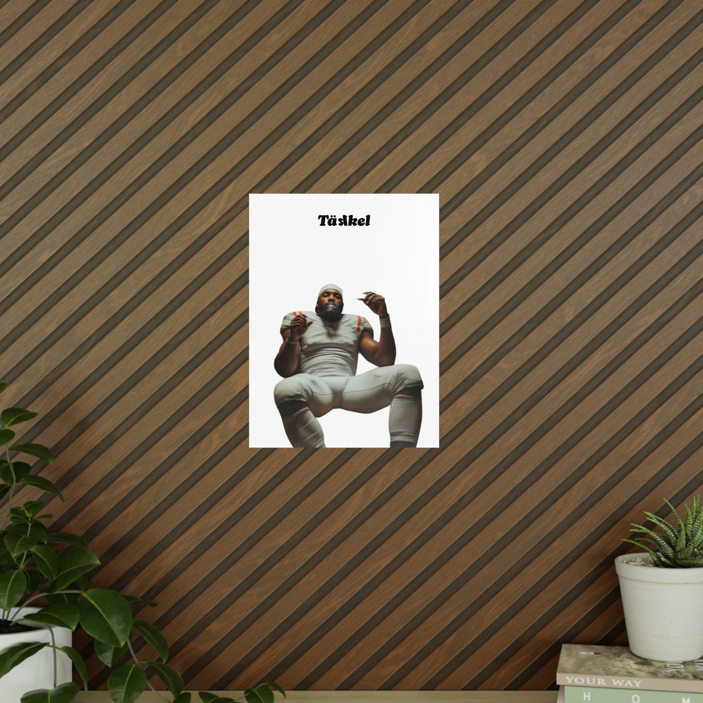 TÄKKEL Poster – Football Player Power Design