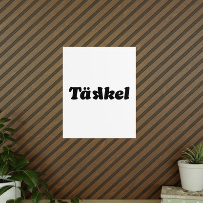 TÄKKEL Poster – Bold Football Statement Design