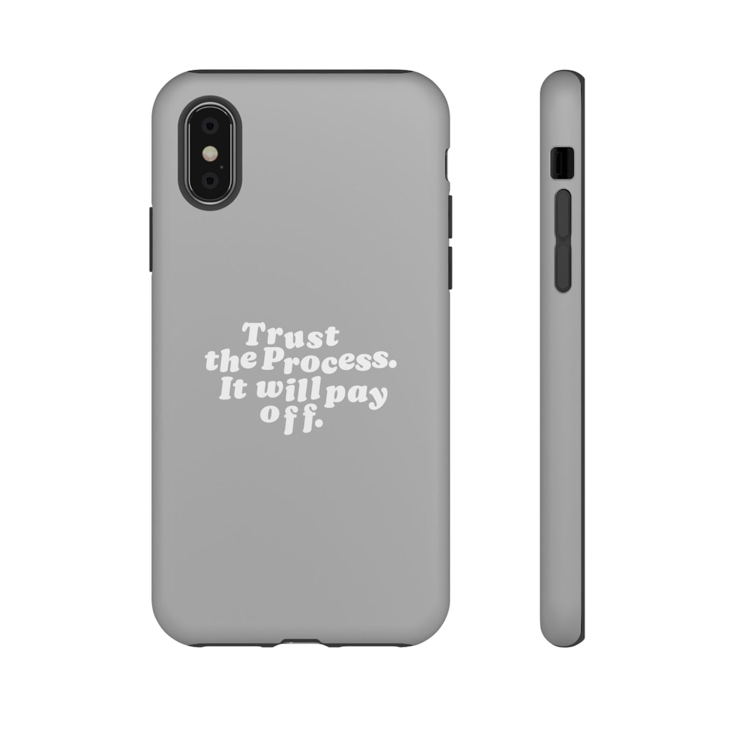 Trust harder Hard Case Grau iPhone