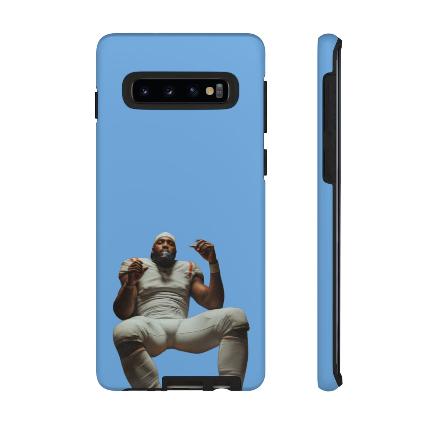 Who´s gonna smoke Hard Case Babyblau Samsung