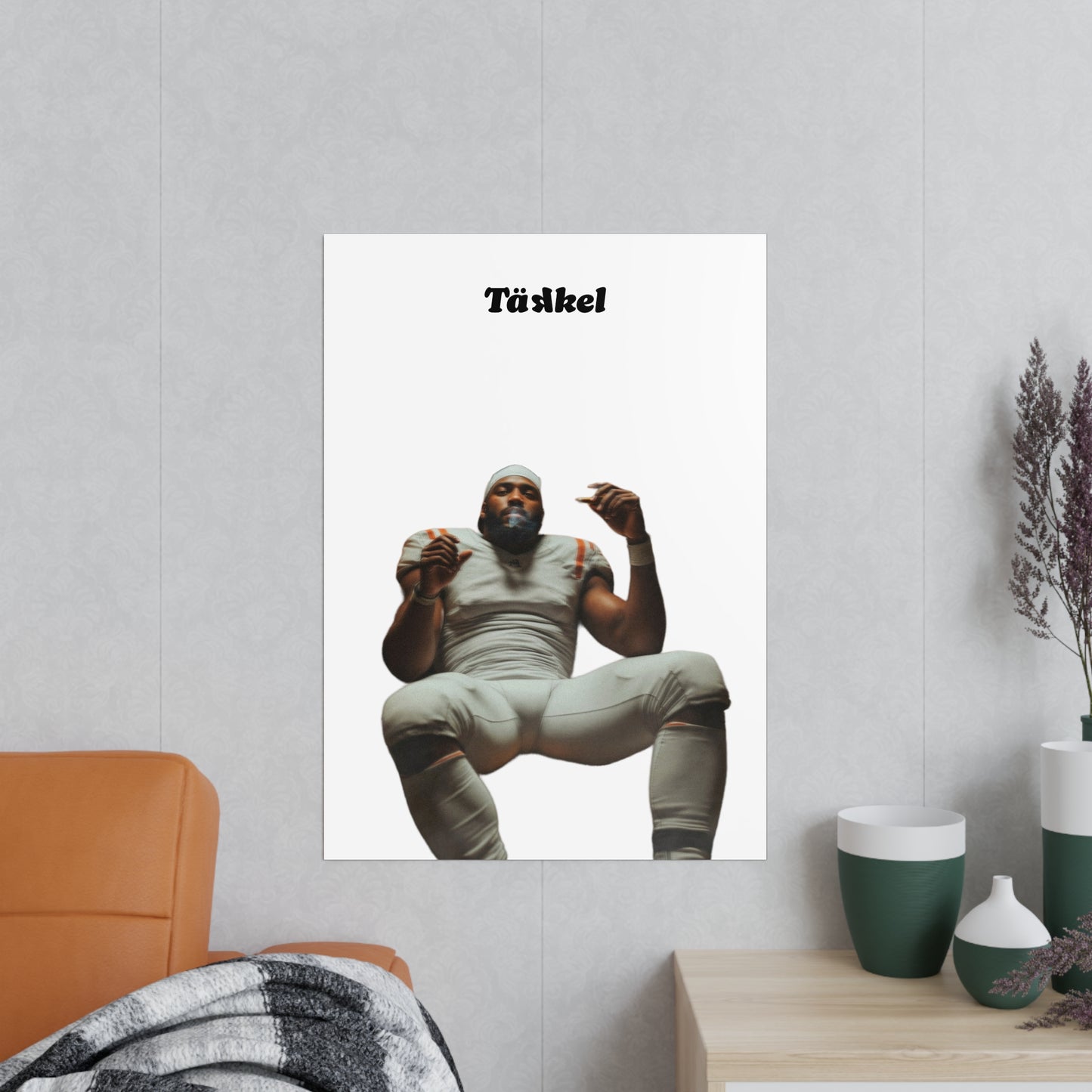 TÄKKEL Poster – Football Player Power Design