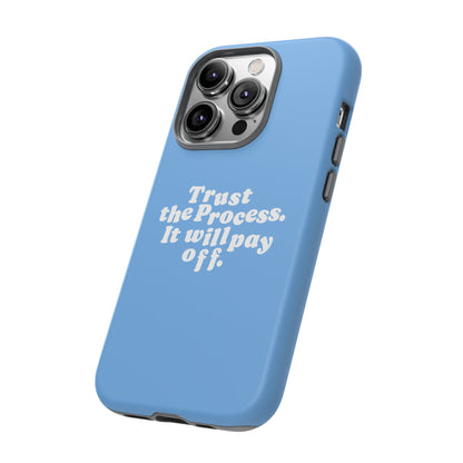 Trust harder Hard Case Babyblau iPhone