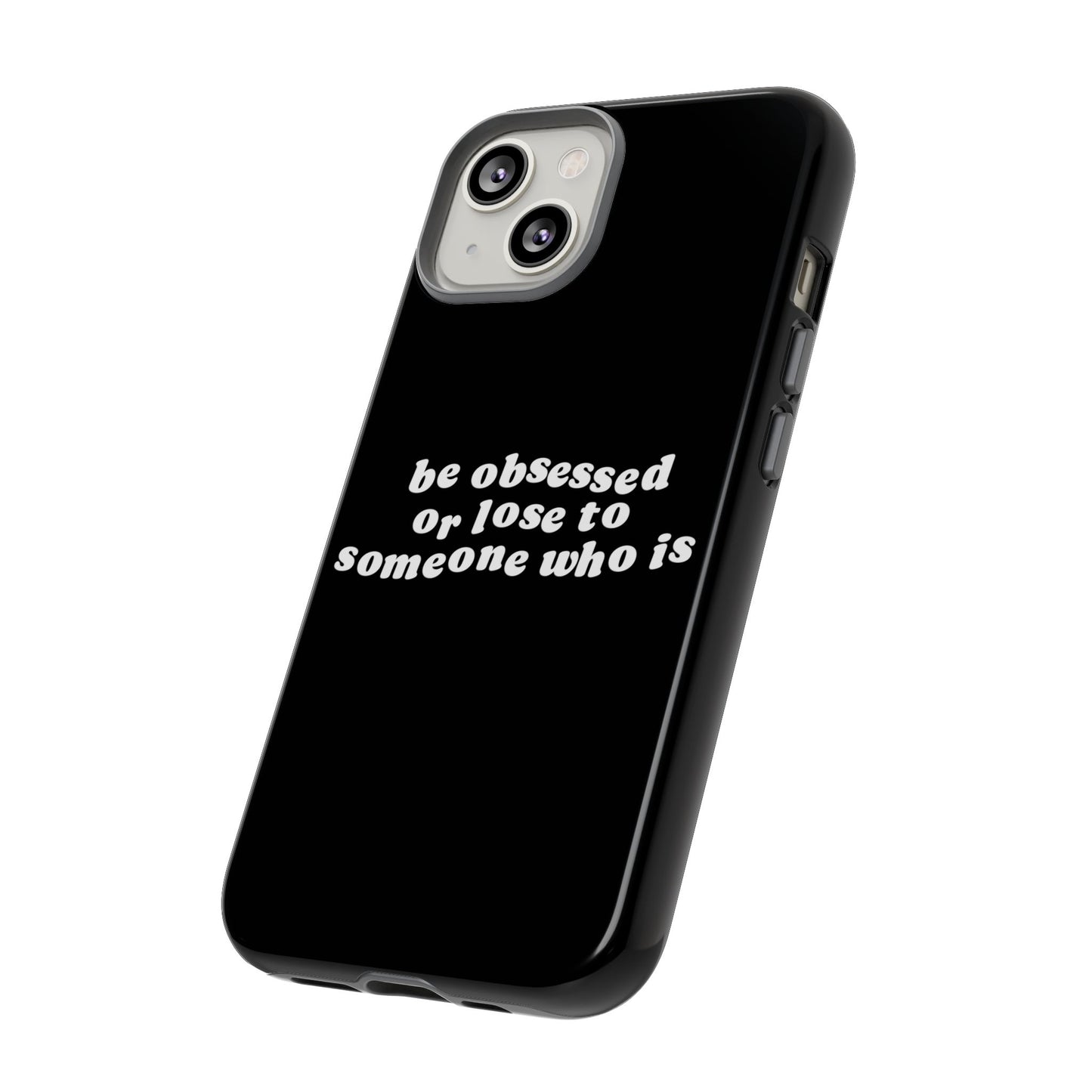 Be Obsessed Hard Case Schwarz iPhone