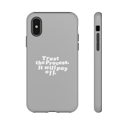 Trust harder Hard Case Grau iPhone