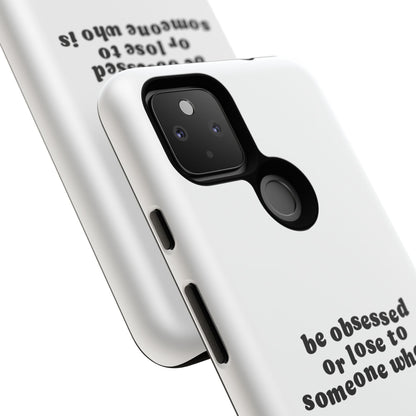 Too Obsessed Hard Case Weiß Google Pixel