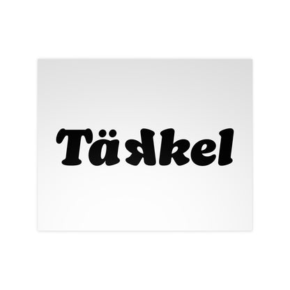 TÄKKEL Poster – Bold Football Statement Design