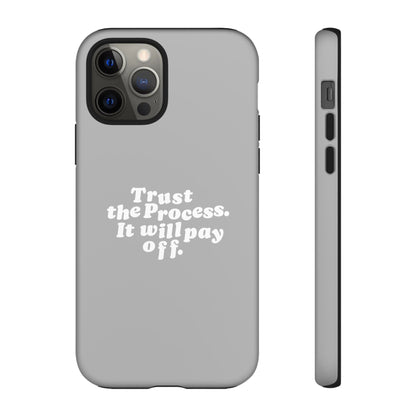 Trust harder Hard Case Grau iPhone