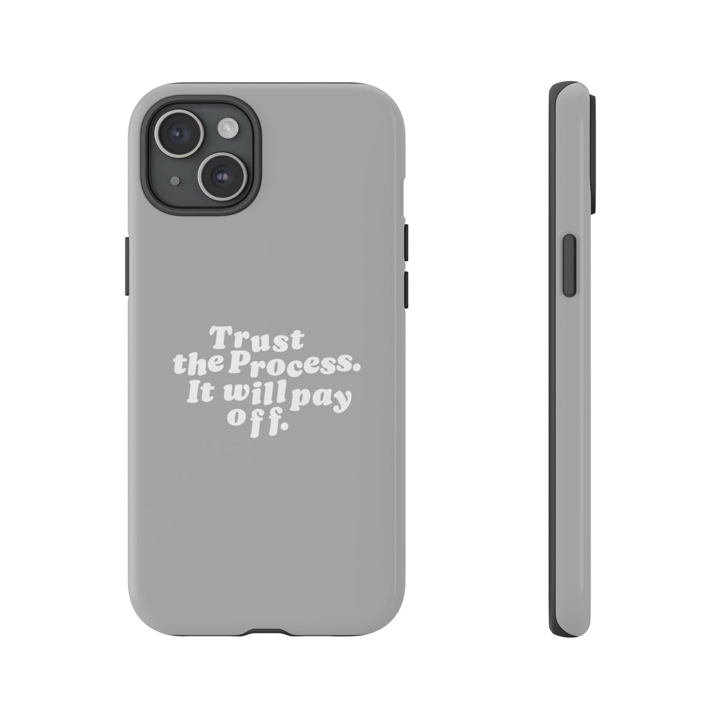 Trust harder Hard Case Grau iPhone