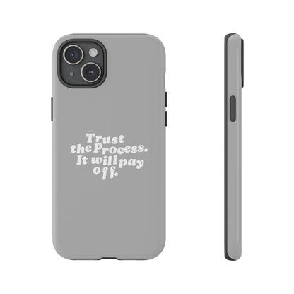 Trust harder Hard Case Grau iPhone