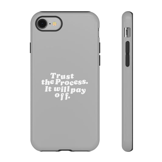 Trust harder Hard Case Grau iPhone