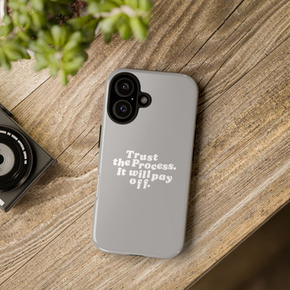 Trust harder Hard Case Grau iPhone