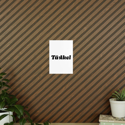 TÄKKEL Poster – Bold Football Statement Design