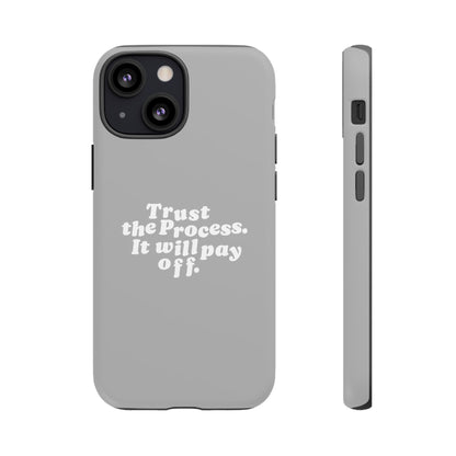 Trust harder Hard Case Grau iPhone