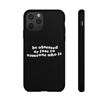 Be Obsessed Hard Case Schwarz iPhone