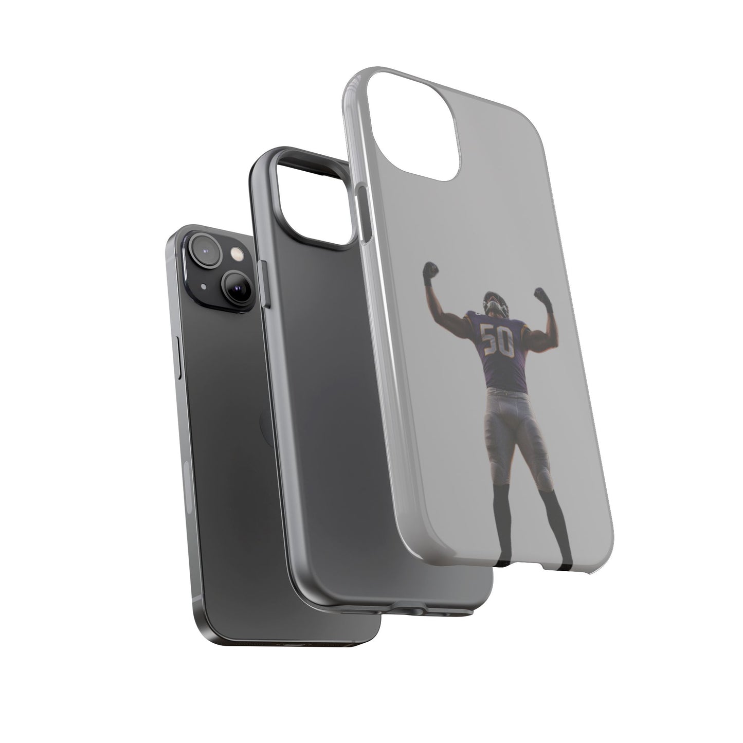 Never Enough Hard Case Grau iPhone