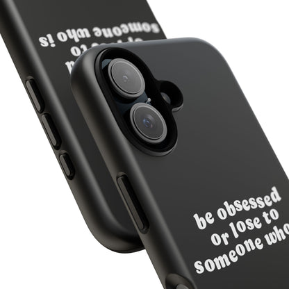 Be Obsessed Hard Case Schwarz iPhone