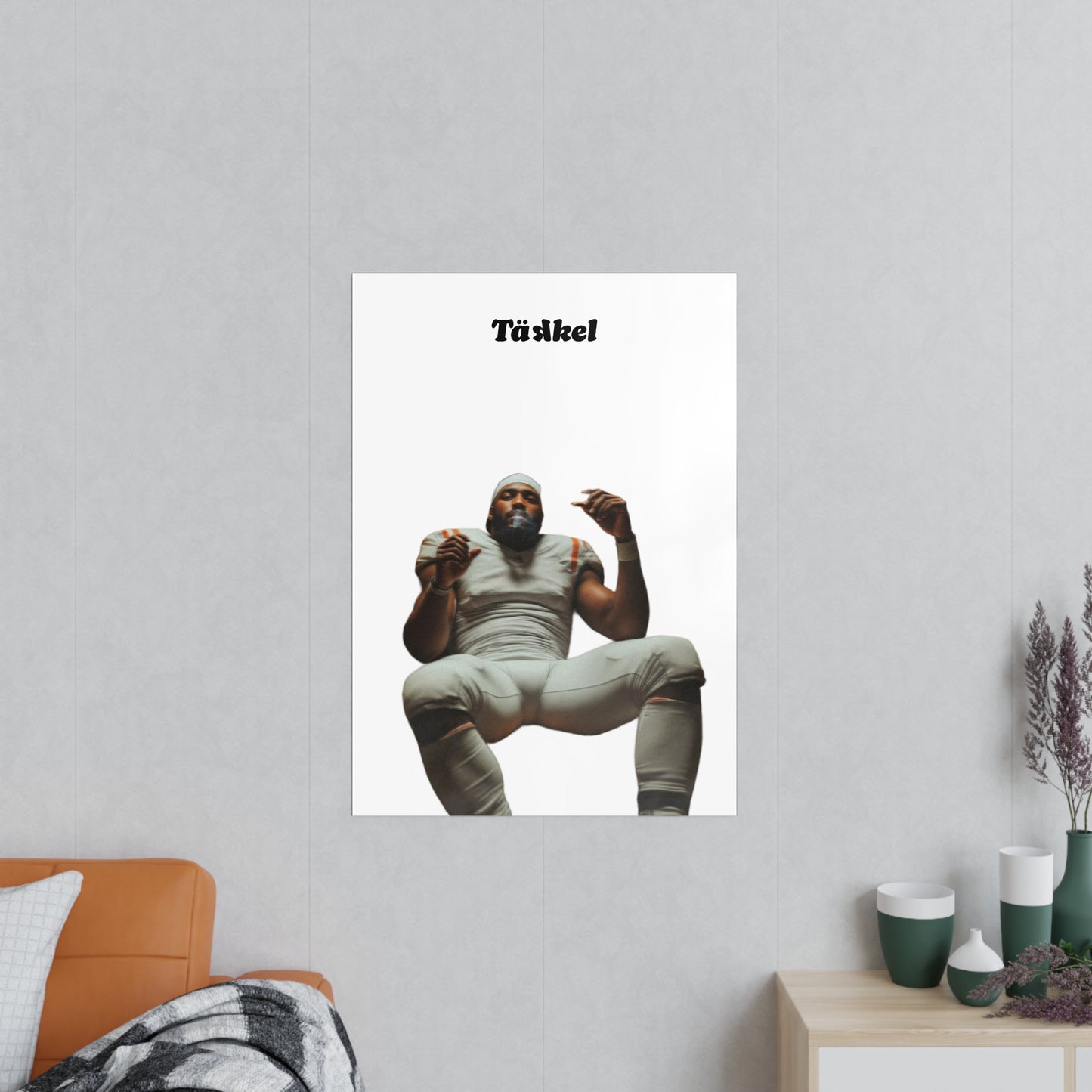 TÄKKEL Poster – Football Player Power Design