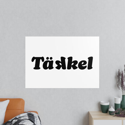 TÄKKEL Poster – Bold Football Statement Design