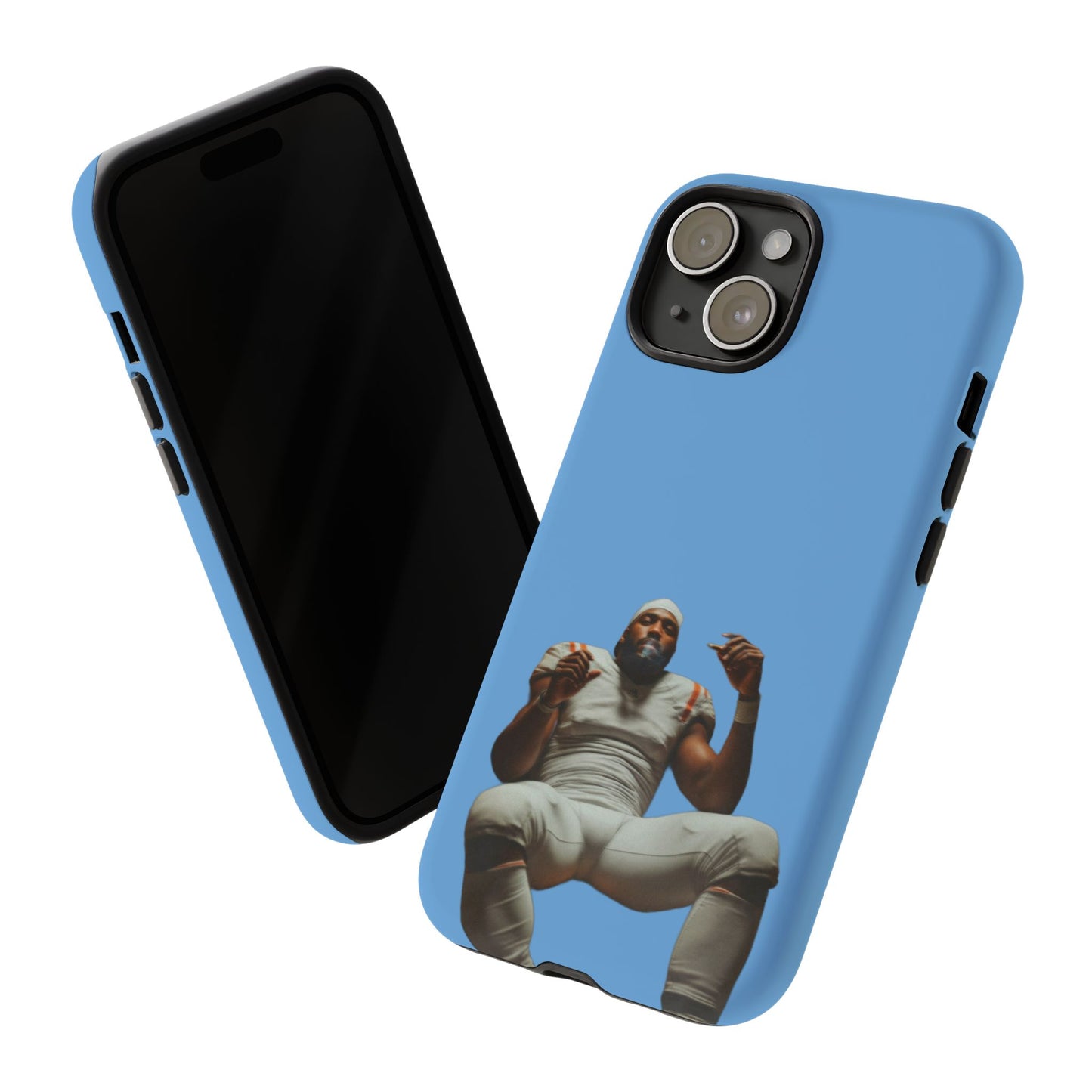 Who´s gonna smoke Hard Case Babyblau iPhone