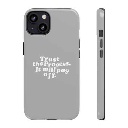 Trust harder Hard Case Grau iPhone