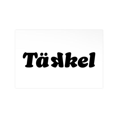 TÄKKEL Poster – Bold Football Statement Design