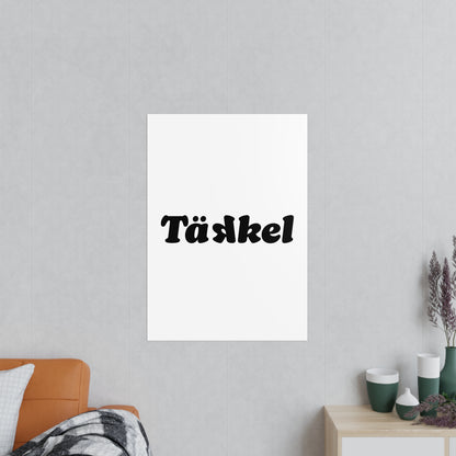TÄKKEL Poster – Bold Football Statement Design
