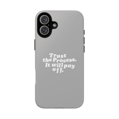 Trust harder Hard Case Grau iPhone