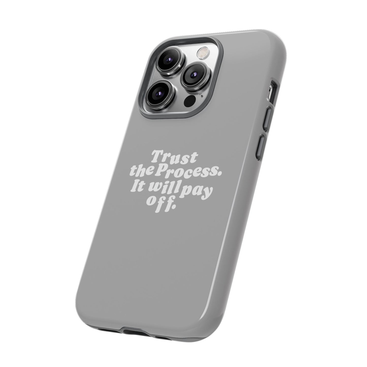 Trust harder Hard Case Grau iPhone