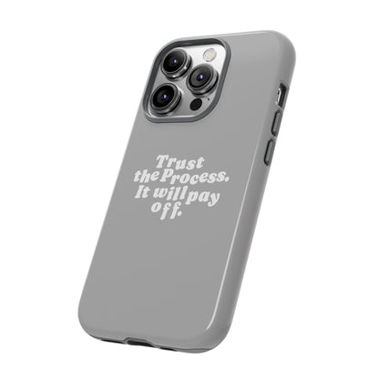 Trust harder Hard Case Grau iPhone