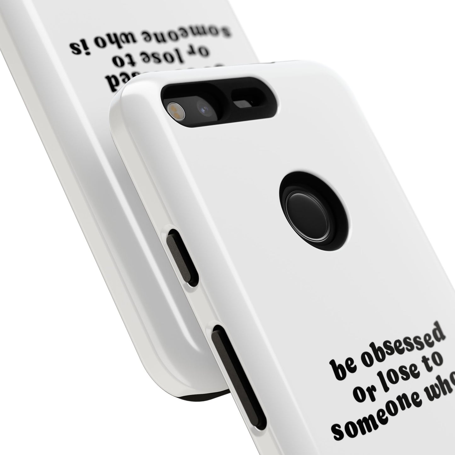 Too Obsessed Hard Case Weiß Google Pixel