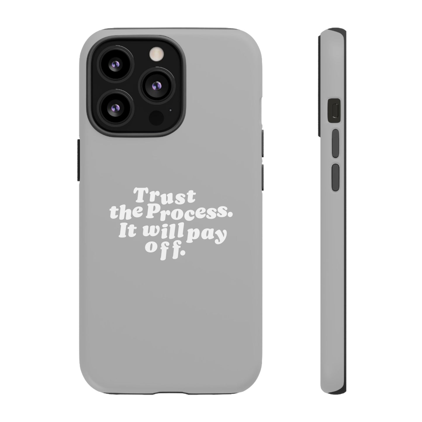 Trust harder Hard Case Grau iPhone