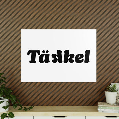 TÄKKEL Poster – Bold Football Statement Design