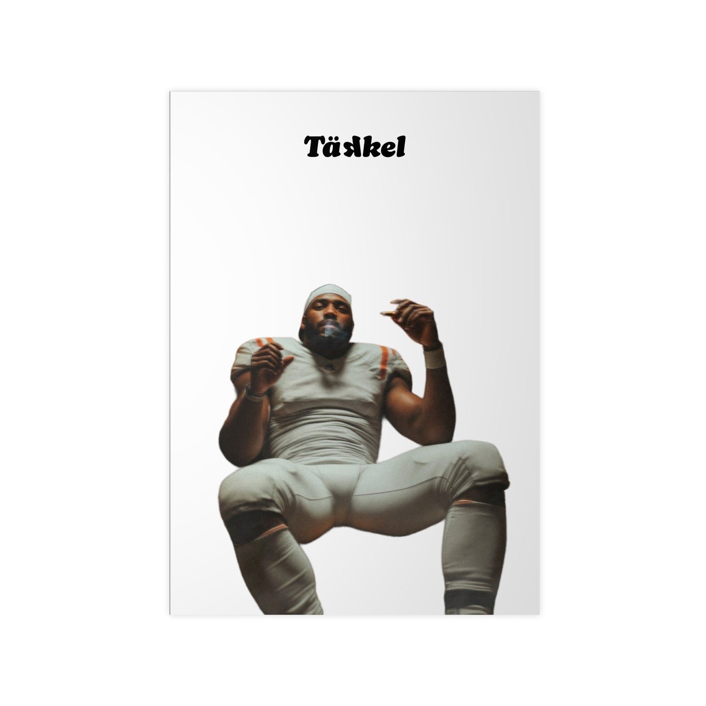 TÄKKEL Poster – Football Player Power Design