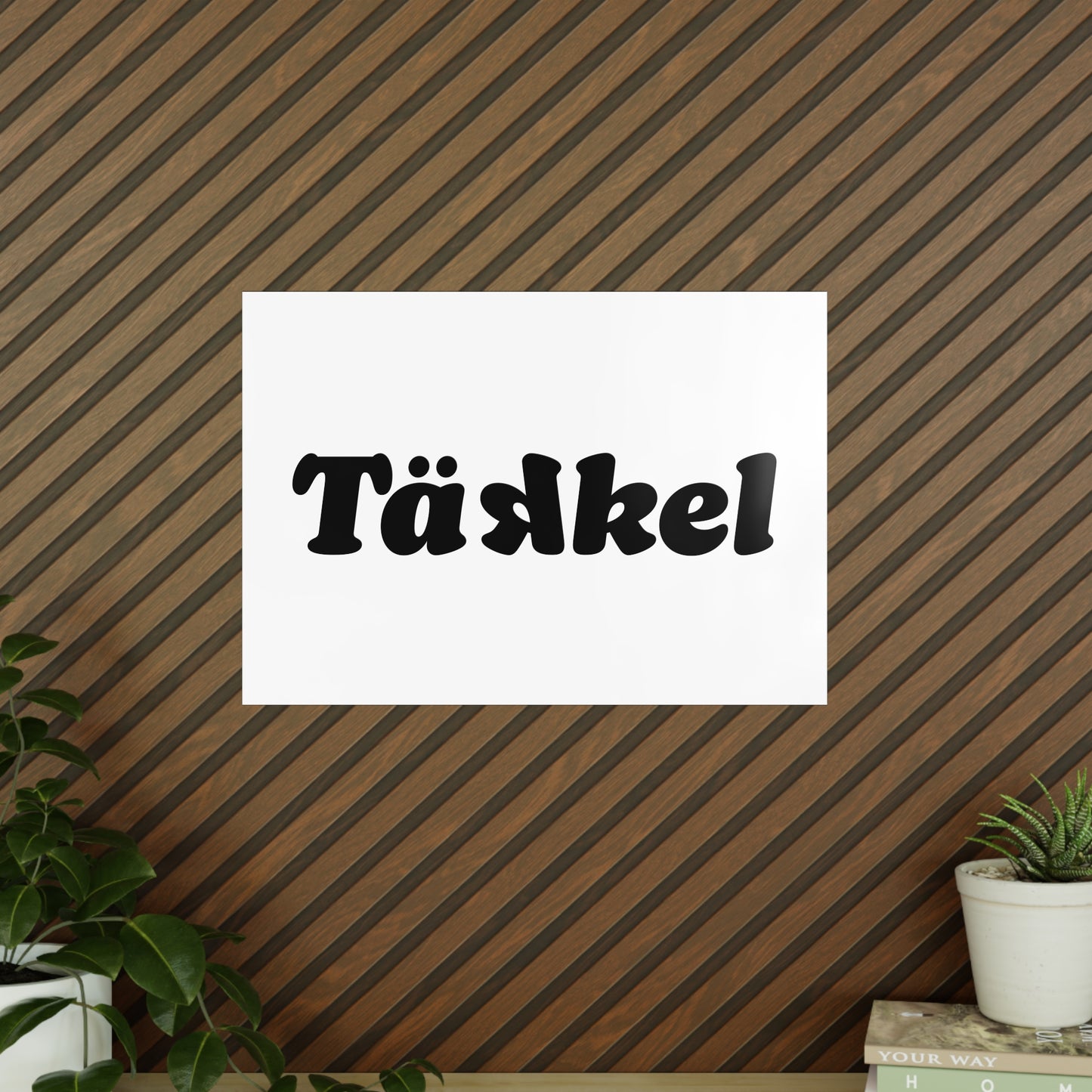 TÄKKEL Poster – Bold Football Statement Design